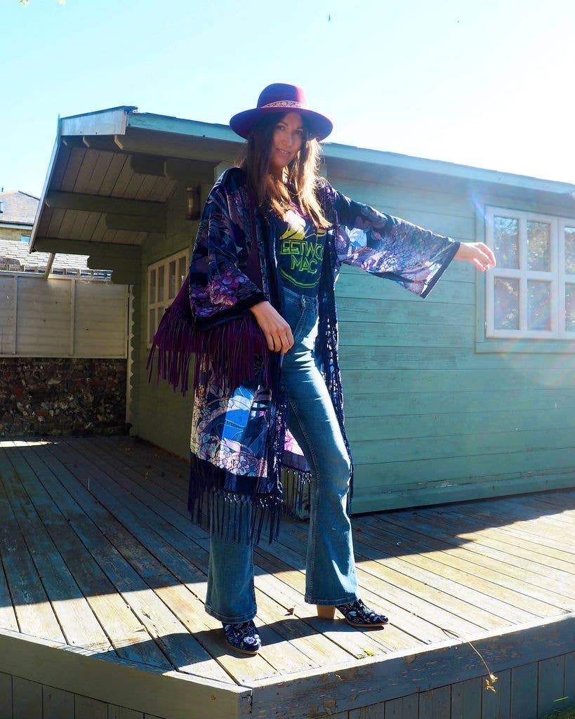 Natalie Wall wearing a kimono for a festival