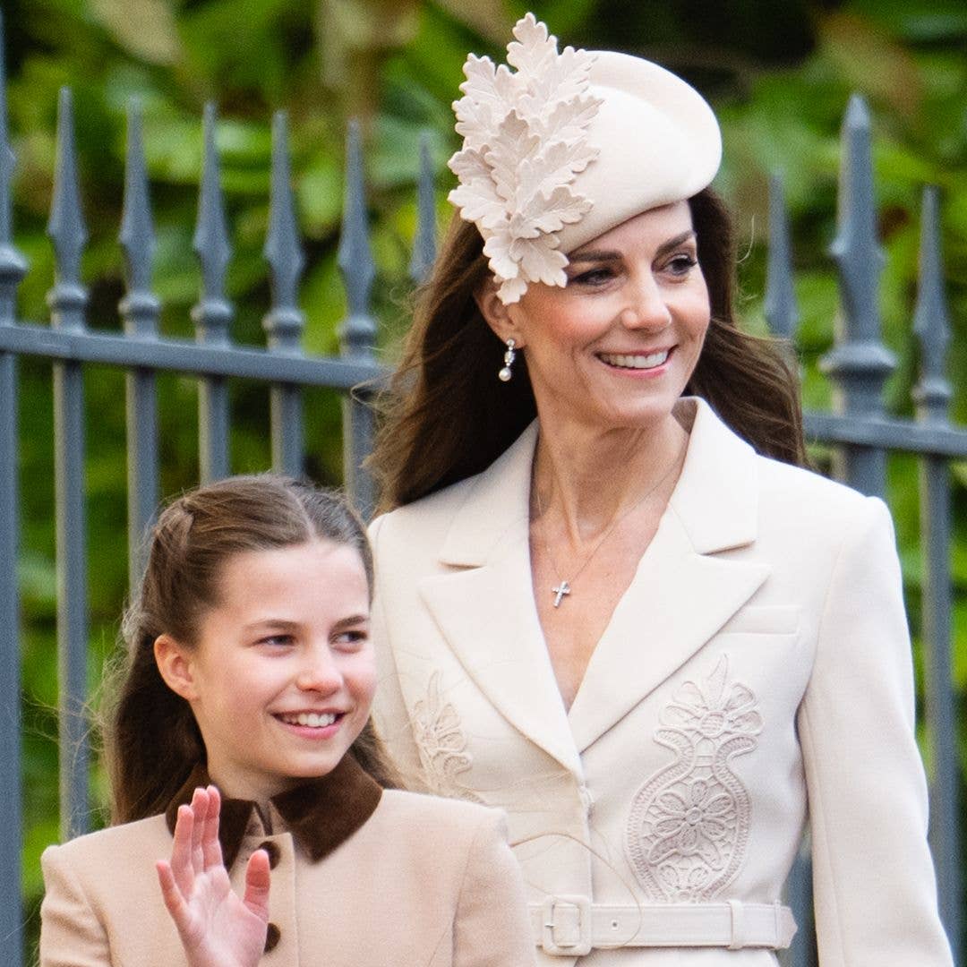 Princess Kate makes her Easter entrance in heavenly Self-Portrait dress - and tiniest handbag