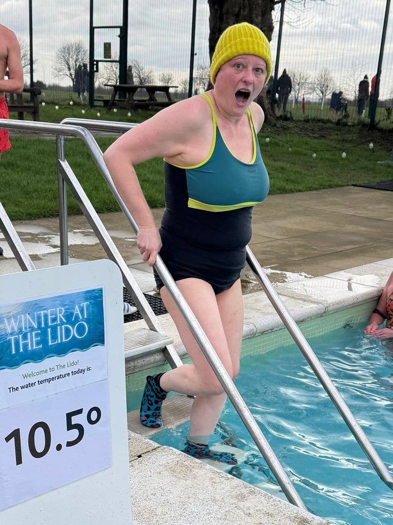 Jenny Holliday was initially nervous when she heard her beloved lido wouldn't be heated in the winter months