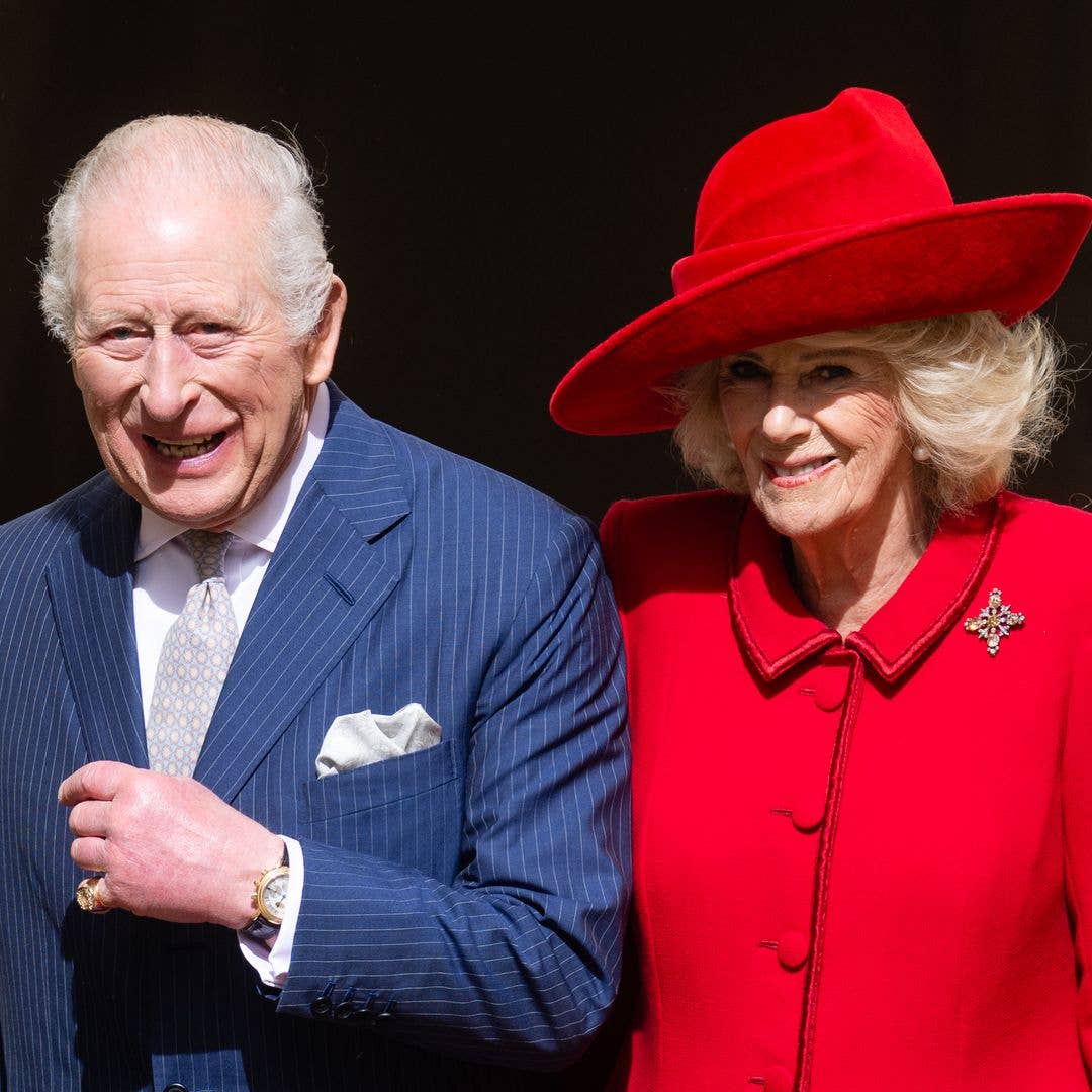 Watch: King Charles blows a kiss to his grandchildren on Easter Sunday