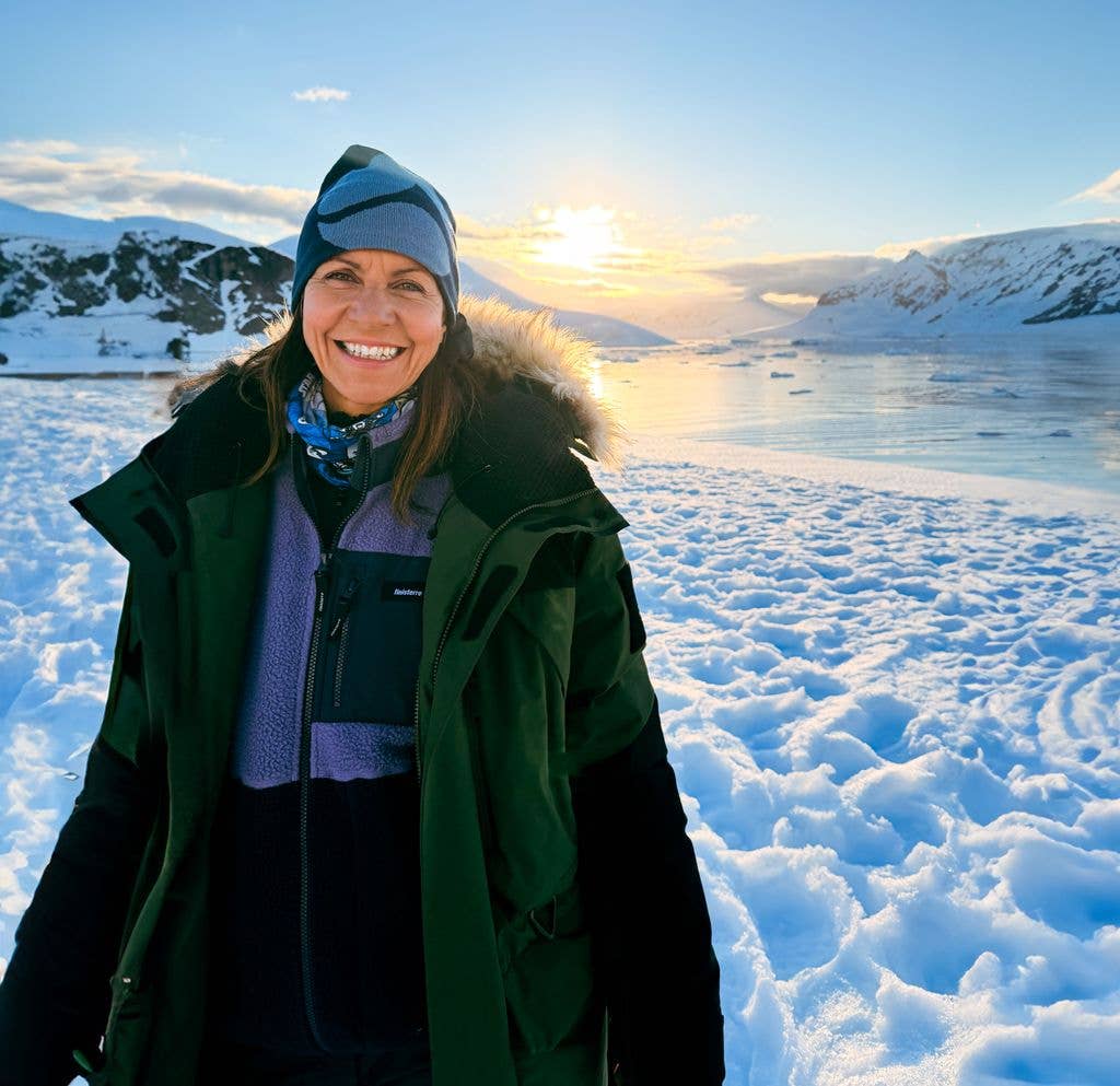 Julia Bradbury in Antarctica 