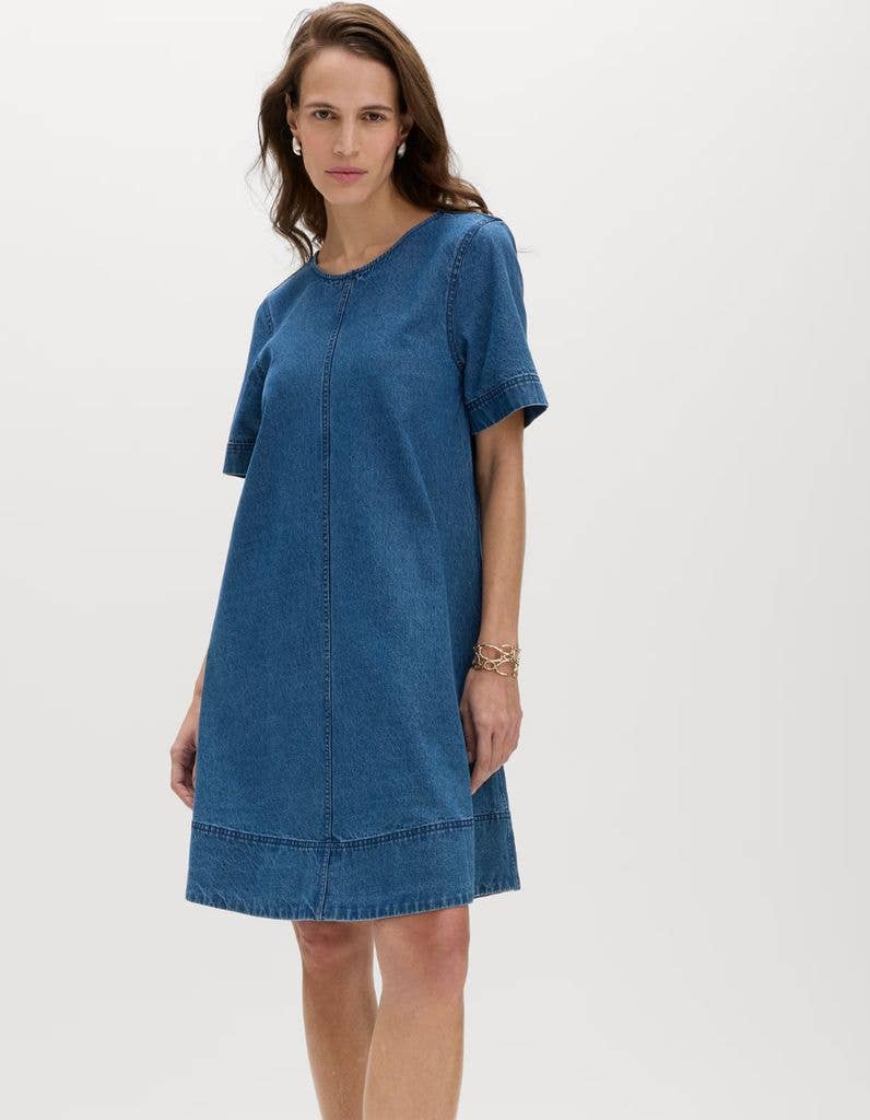 Marks & Spencer Pure Cotton Denim Mini T-Shirt Dress