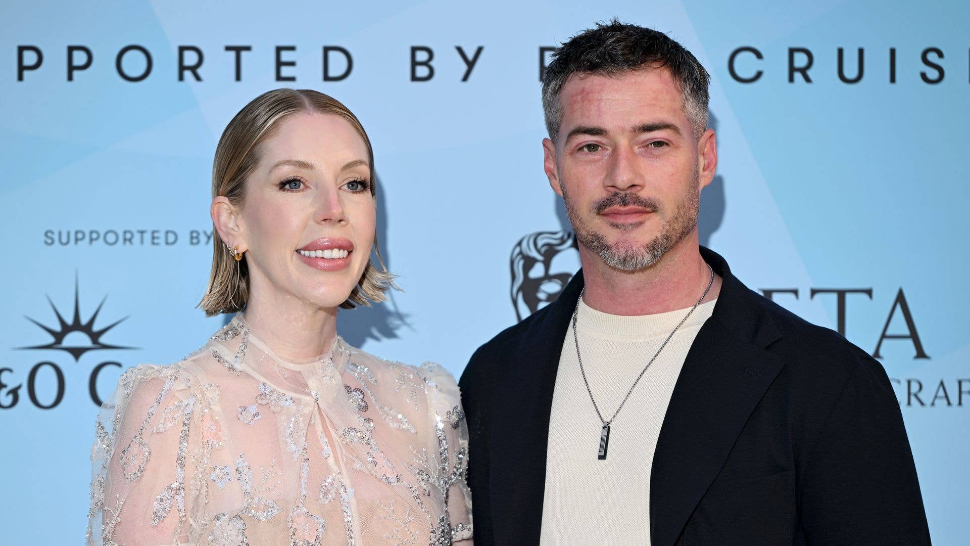 Katherine Ryan in sparkly dress and Bobby Kootstra 