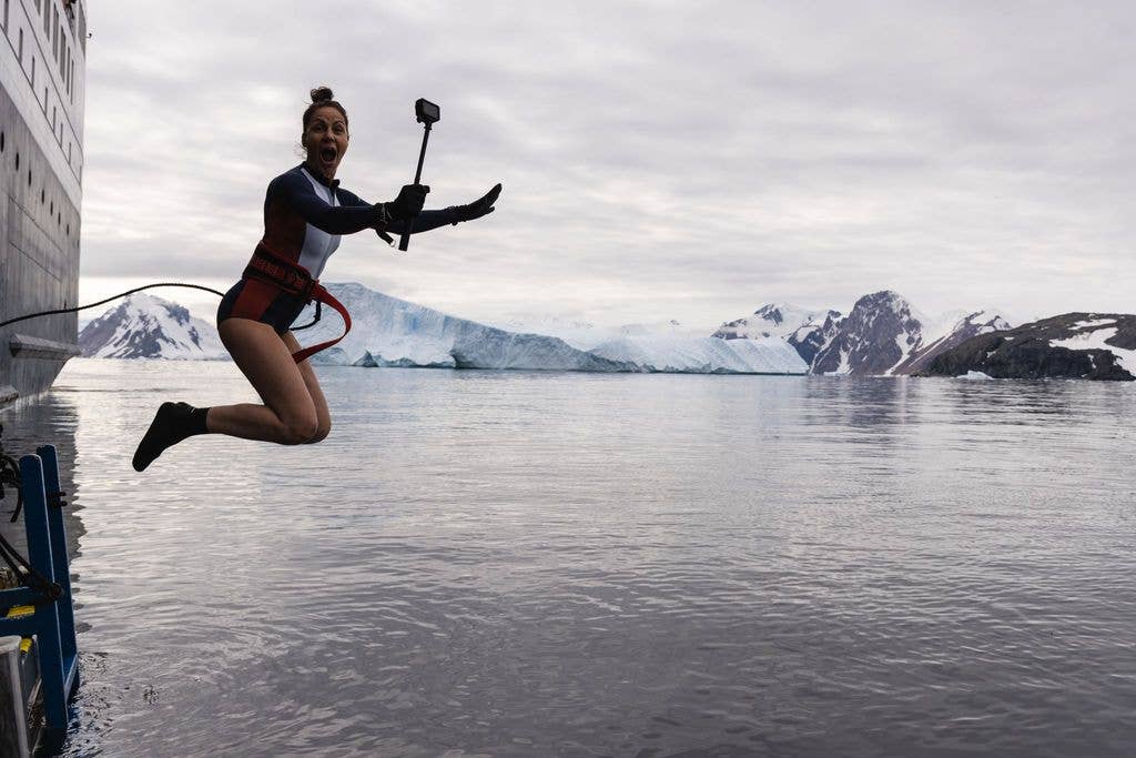 Julia takes a polar plunge