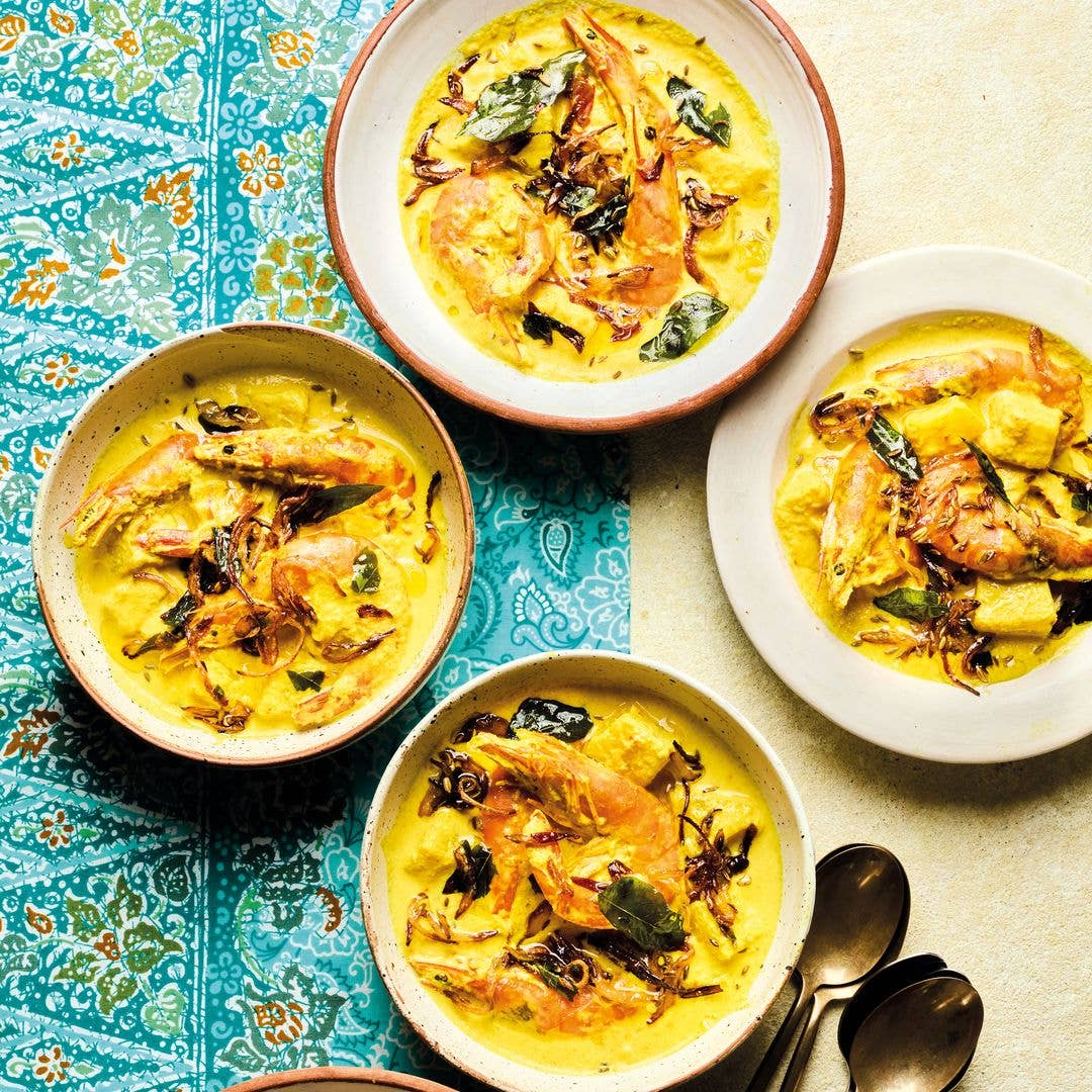 Craving something different? This creamy prawn and pineapple curry is ready in 30 minutes