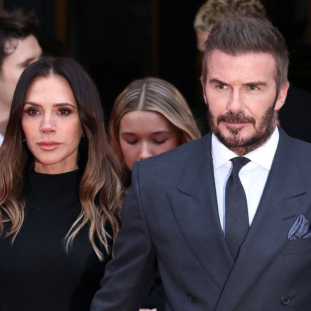 Victoria Beckham sunbathes in cut-out swimsuit alongside shirtless husband David