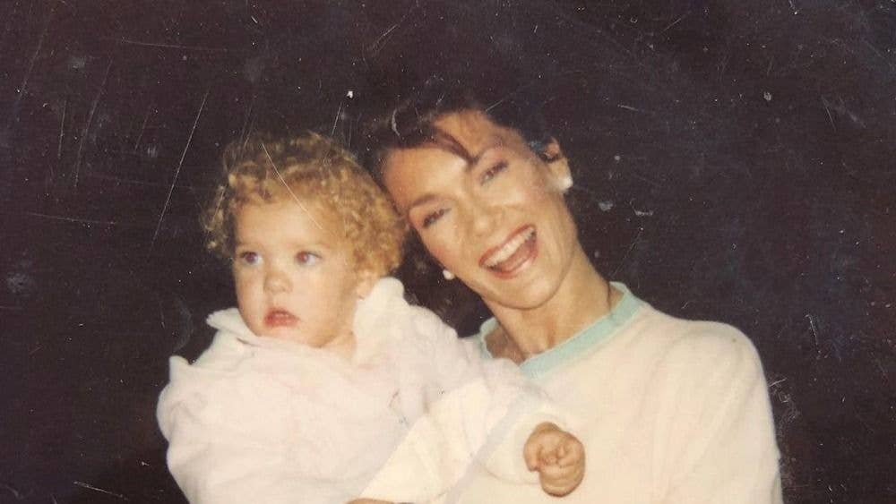 Lisa and her child throwback photo